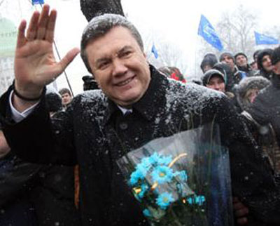 Новый год. Партия Регионов. Виктор Янукович.