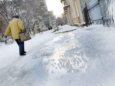 В Донецке сильный мороз