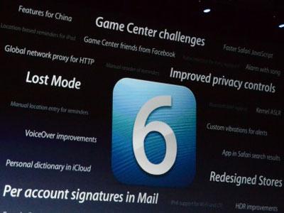 WWDC'12: Apple    iOS 6.0