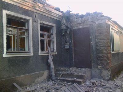 Последствия вчерашних ударов по Донецку.