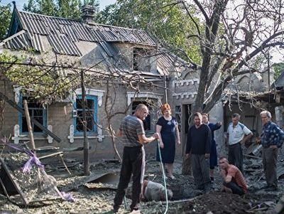 Ночной обстрел покалечил дома под Донецком