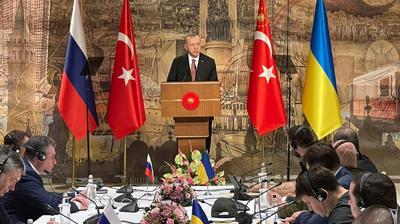 Эрдоган выступил перед участниками украино-российских переговоров в Самбуле