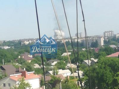 В оккупированном Донецке начался пожар на заводе «Топаз»