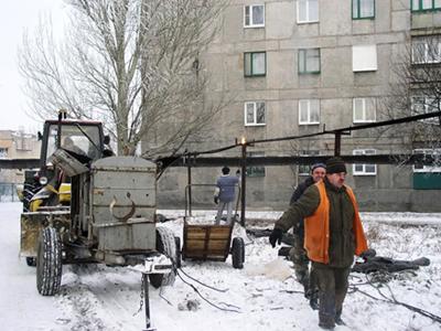 Ремонтные работы в Кировском проводились и днем, и ночью.